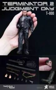 Great Twins 1/12 Terminator 2 Judgment Day T-800 Action Figure In Stock