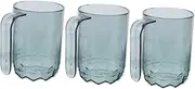 Didiseaon 3pcs Multi Functional Bathroom Tumbler Cups Portable Brushing Cup Set for Family Durable Easy to Clean Toothbrush Holders for Home Travel