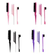 3Pcs Hair Brush Styling Combs Set Bristle Hair Brush Teasing Brush Comb