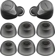Replacement Eartips Compatible with Jabra Elite 75t/ 65t/ Active/ 7 Pro/Elite 3/ Elite 4 Earbuds, Silicone Earbuds Eartips Buds Cover Set
