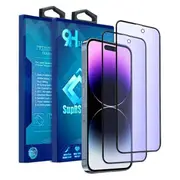 2X Anti Blue For Apple iPhone 14 Tempered Glass Screen Protector Film
