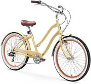 sixthreezero EVRYjourney Women's Beach Cruiser Bike, Step-Through Touring Hybrid Bicycle