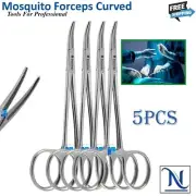 Dental Hemostat Locking Forceps Mosquito 5.5" Surgical Curved Instruments