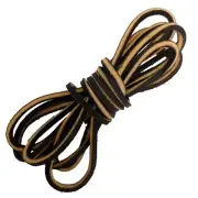 Leather Boot Laces Logger Style -Easy Sizing Just Cut to Fit. 108 Inches long...