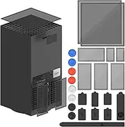 Filter Cover for Xbox Series X With Rubber Plugs, Top Case Vent Dust Proof Cover, Silicone Plugs and Thump Grip Caps - 2 Pack Sets