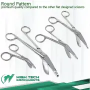 Set of 4 Bandage Scissors Vet Wrap Tape For Pet Horse 3.4" 4.5" 5.5" 7.25"