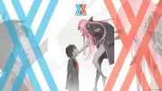 Anime darling in the franxx zero two code016 pink hair Play Gaming Mat Desk
