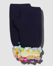 $732 Bari Lynn Kid's Girl's Blue Rainbow Paillette Knit Gloves One-Size