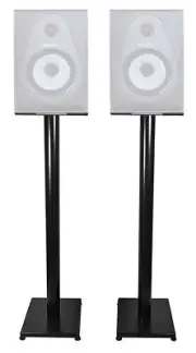 Rockville 37” Black Steel Studio Monitor Speaker Stands For Samson Resolv SE6