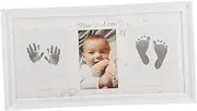 Hand and Foot Print Photo Frame Infant Photo Frame Baby Handprint Ink Pad Baby Handprint Ornament Kit Infant Picture Frame Baby Footprint Picture Frame Pvc Manual Set up Newborn