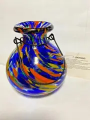 Fred Meyer HD Outdoors Art Glass Lantern - Royal Confetti for String of Lights