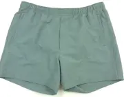 $165 Theory Jace Splash Seersucker Swim Shorts in Balsam Green Mens Size XL