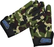 [EurHouse] Kids Camo Bike Gloves Army Camouflage Cycling Gloves for Boys Youth Full Finger Winter bmx Scooter Mittens Accessories
