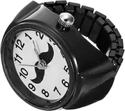[LIFKOME] Ring Watch Pocket Watch Chain Women Watches for Boys Quartz Watch Rings Watch Ring Male Watch Cute Watch Steampunk Watch Wrist Fidget Ring Round Basket Finger The Ring Abs Black