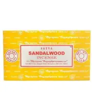 Satya Nag Champa Sandalwood Incense Sticks – Box of 12 Packs, Home Air Freshener