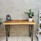 [MANGO TREES] "Crestwood" Console Table Hallway Table Live Edge 100cm