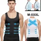 Men's Slimming Undershirt Body Shaper Vest Compression Shirts Abdomen Underwear