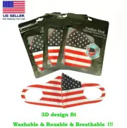 New Washable Reusable Fashion Mask Patriotic USA Flag Fabric Face Mask