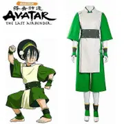Avatar The Last Airbender Zuko Katara Bumian Ang Cosplay Costume M green