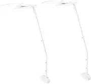 GLSTOY 2 Sets Crib Canopy Support Rods Easy to Install Canopy Frame Fit for Crib and Cot Bedding Removable Steel Bracket for Secure Sleep Environment