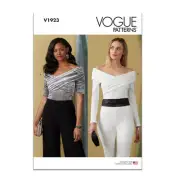 Vogue Misses' Off-The-Shoulder Bodysuit Sewing Pattern Kit, Design Code V1923...