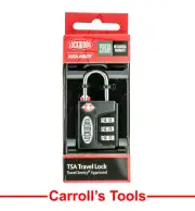 Lockwood 3 Wheel Combination TSA Luggage Lock