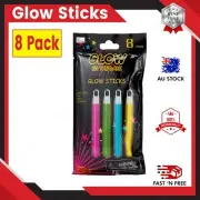 8 Pack Glow Sticks Colored Glows In The Dark Fun Friends Home Family Children.