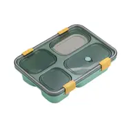 2Pcs Single layer plastic compartment lunch box Adult portable microwaveable Multi-compartment Student with meal Sealed lunch box
