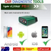 Vgate vLinker FD+ OBD2 Bluetooth Scan Diagnostic Code Reader for iOS Android.