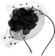 [Ipetboom] Flower Fascinator Headpiece Mesh Headband for Women Fashion Fascinators for Women Tea Party