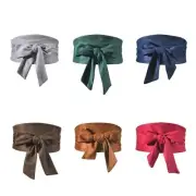 Lady Japanese Faux Suede Obi Belt for Kimono Yukata Wide Corset Waistband Casual