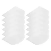 12Pcs Plastic Cake Scraper Dough Cutter for Kitchen, White