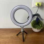 Codi - 6" LED Ring Light W/ Small Tripod Stand Warm, Blue and Neutral Light