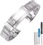 YCBFGAZATK Fit For Rolex Stainless Steel Watch Strap Submariner 116610 Fit For Black Water Ghost Green Watch band Chain Male 20mm Watchbands