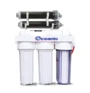 6 Stage Dual DI Aquarium Reef Reverse Osmosis RODI Water Filter System | 0 PPM