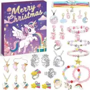 Unicorn-Themed Jewelry Advent Calendar - DIY Bracelets, Charms, and Accessories