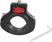 BaotyJie Camera Handlebar Mount Mounting Bracket Bike Camera Mount with 1/4 Screw Adapter for Motorcycle, Black and Red
