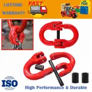 10mm 3.15T Hammerlock Coupling Link Heavy Duty Alloy Steel Chain Connector RED