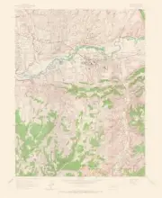 Topographical Map - Rio Blanco Colorado Quad - USGS 1962 - 23 x 28.03