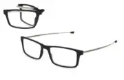 Foster Grant TO GO Folding Micro-Readers w Protective Case FGTRTG04 BLK +2.00