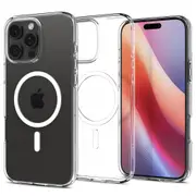 SPIGEN iPhone 16 Pro Max Case, 6.9 2024 Genuine Liquid Crystal MagFit MagSafe Compatible Magnet Slim Soft Clear Cover for Apple