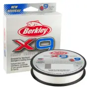 NEW 2018 Berkley X9 300m Braid Spool Crystal 30Lb / 13.6kg 0.20mm