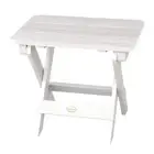 Highwood Outdoor Side Table Folding Eco-Friendly Mildew Resistant Coastal White