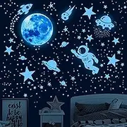 526Pcs Glowing Stars for Ceiling,Glow in The Dark Stars,Space Wall Decals Solar System Galaxy Planets Wall Stickers for Kids, Wall Decor for Girls Kids Bedroom Nursery Birthday Party Favor