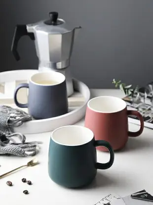 咖啡杯 北歐馬克杯創意個性日式簡約燕麥片咖啡家用陶瓷潮流喝水杯子INS