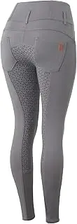 [HORZE] Women's Tara Full Seat Silicone Grip Breeches | Stretchable, High Waist with 4 Pockets