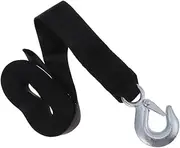 Marine Winch Belt Replacement 1.5 Ton Ratchet Tie Down Strap 4.7cm Black 8m High Tensile Marine Winch Rope