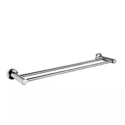 Vellano Coen 850mm Round Double Towel Rail Chrome