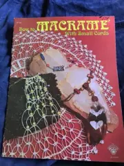 How To Macrame With Small Cords Vintage 1975 Macrame Book 16 Pages Jewelry