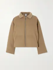 [TOTEME] TOTEME - Quilted Padded Wool-blend Flannel Jacket - Beige - DK32 DK 32 Neutrals